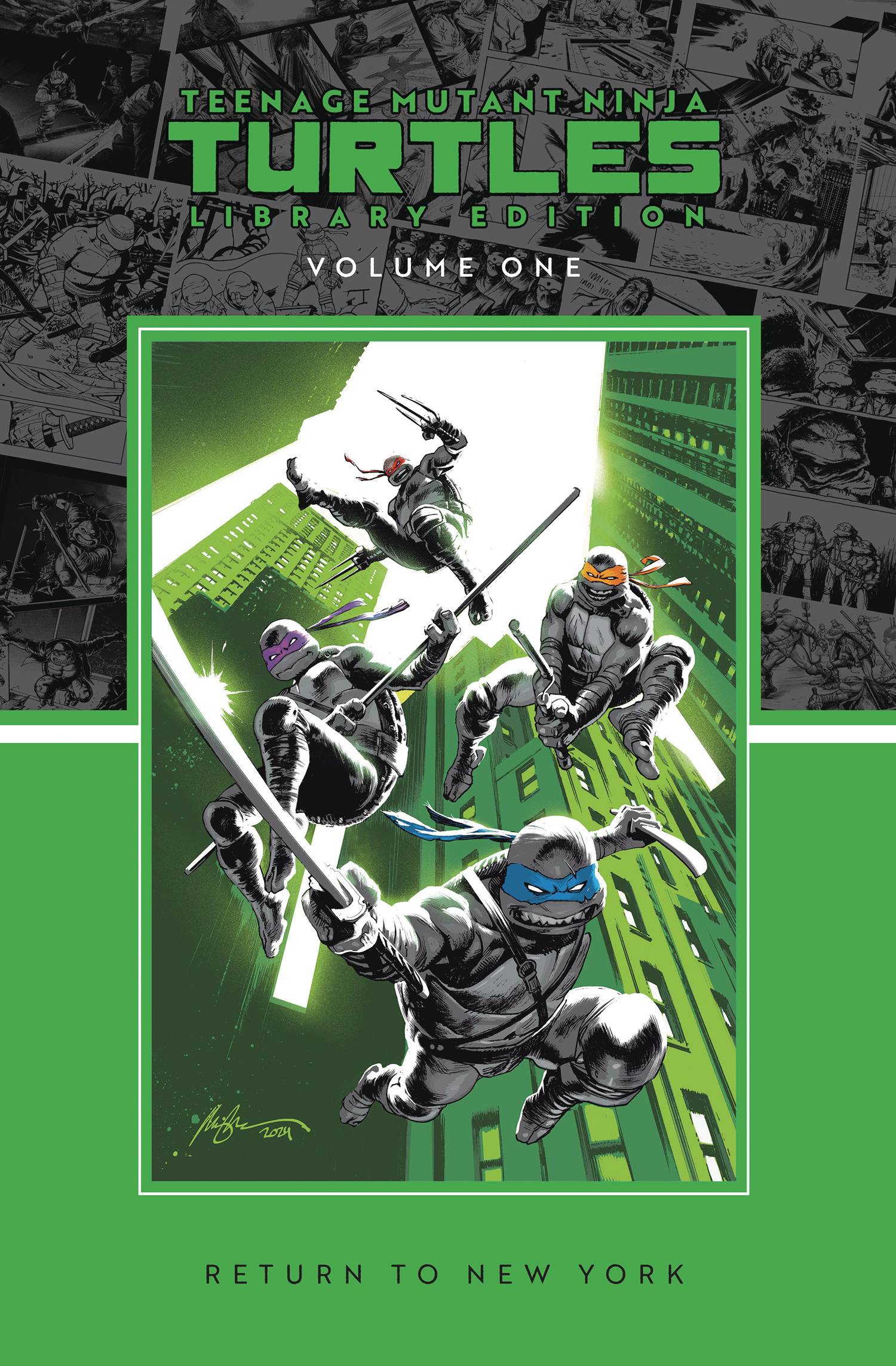 TEENAGE MUTANT NINJA TURTLES HC VOL 01 RETURN TO NEW YORK LIBRARY EDITION