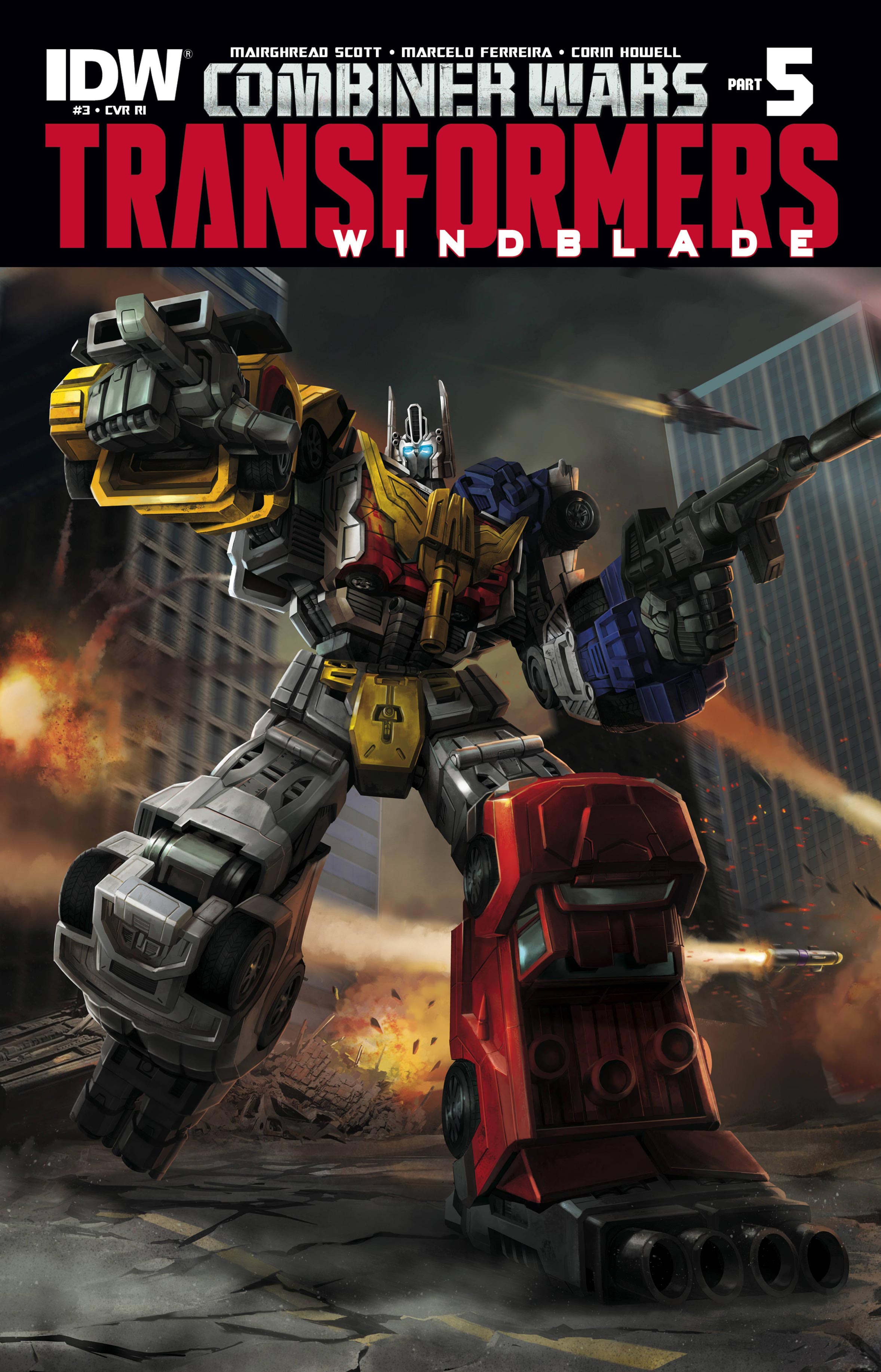 TRANSFORMERS WINDBLADE COMBINER WARS #3 10 COPY INCV