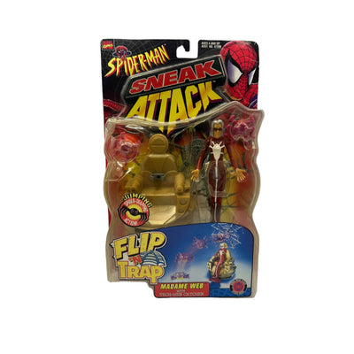 1998 TOYBIZ SPIDER-MAN FLIP 'N TRAP MADAME WEB AF