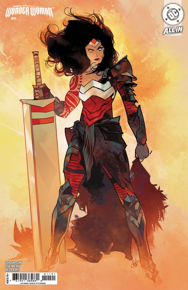 ABSOLUTE WONDER WOMAN (2024) #11 CVR D INC 1:25 OTTO SCHMIDT CARD STOCK VAR