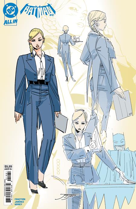 BATMAN (2025) #12 CVR G JORGE JIMENEZ VERITY PENNYWORTH DESIGN CARD STOCK VAR