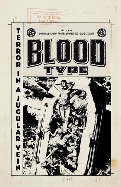 EC BLOOD TYPE (2025) - SET OF FOUR - 1:20 ANDREA SORRENTINO B&W ARTIST EDITION VAR