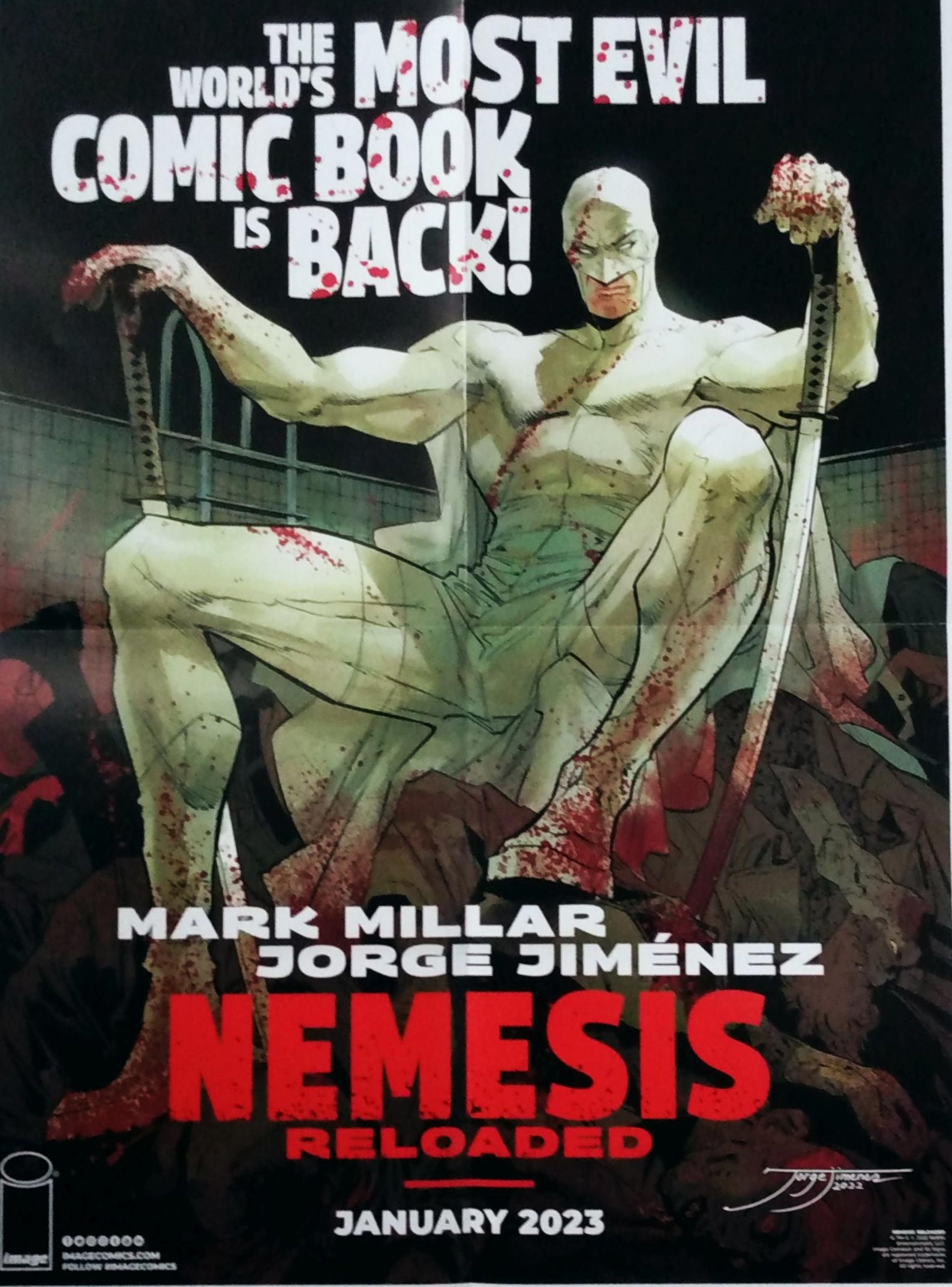 MARK MILLAR COLLECTION / NEMESIS RELOADED DOUBLE SIDED FOLDED PROMO POSTER