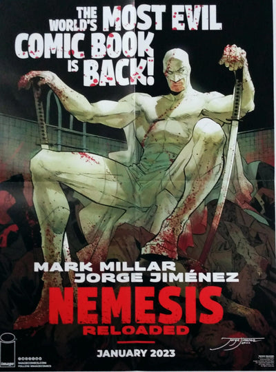 MARK MILLAR COLLECTION / NEMESIS RELOADED DOUBLE SIDED FOLDED PROMO POSTER