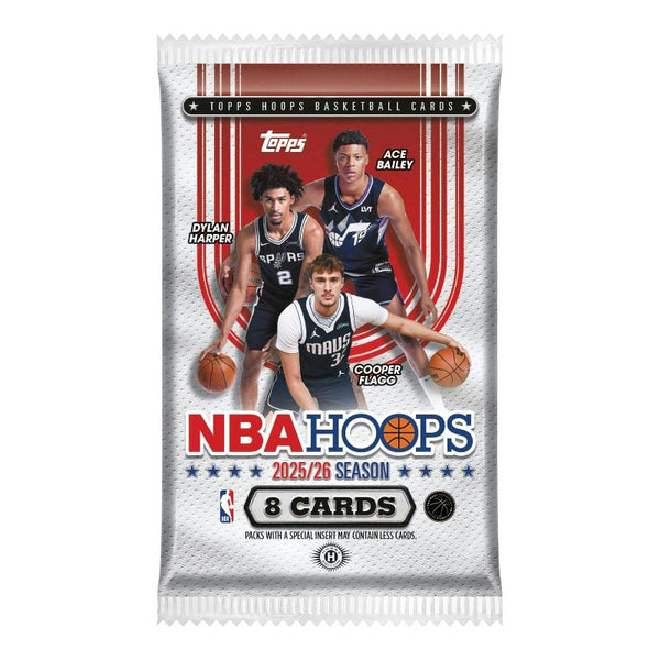 2025-26 TOPPS NBA HOOPS BASKETBALL HOBBY PACK