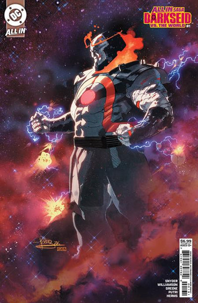 DC ALL IN SAGA DARKSEID VS THE WORLD (2026) #1 (ONE SHOT) CVR C JAVI FERNANDEZ CARD STOCK VAR