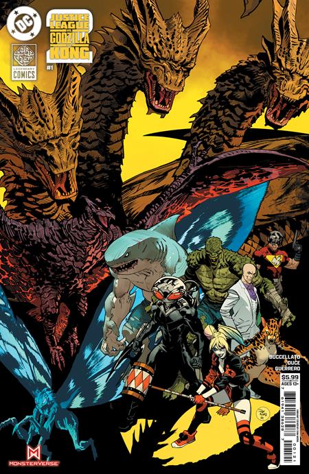 JUSTICE LEAGUE VS GODZILLA VS KONG 2 (2025) #1 CVR B DAN MORA CARD STOCK VAR