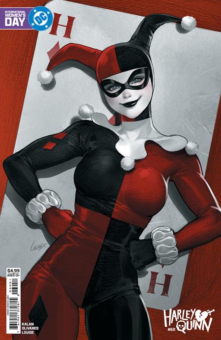 HARLEY QUINN (2021) #60 CVR E LESLEY LEIRIX LI INTERNATIONAL WOMEN’S DAY CARD STOCK VAR