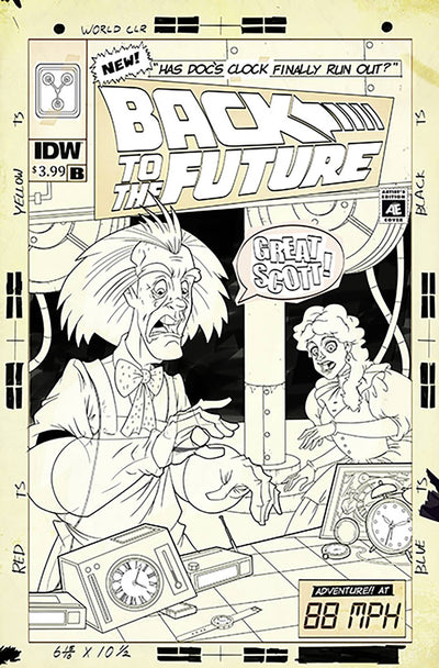 BACK TO THE FUTURE TIME TRAIN #1 CVR B ARTIST ED MURPHY