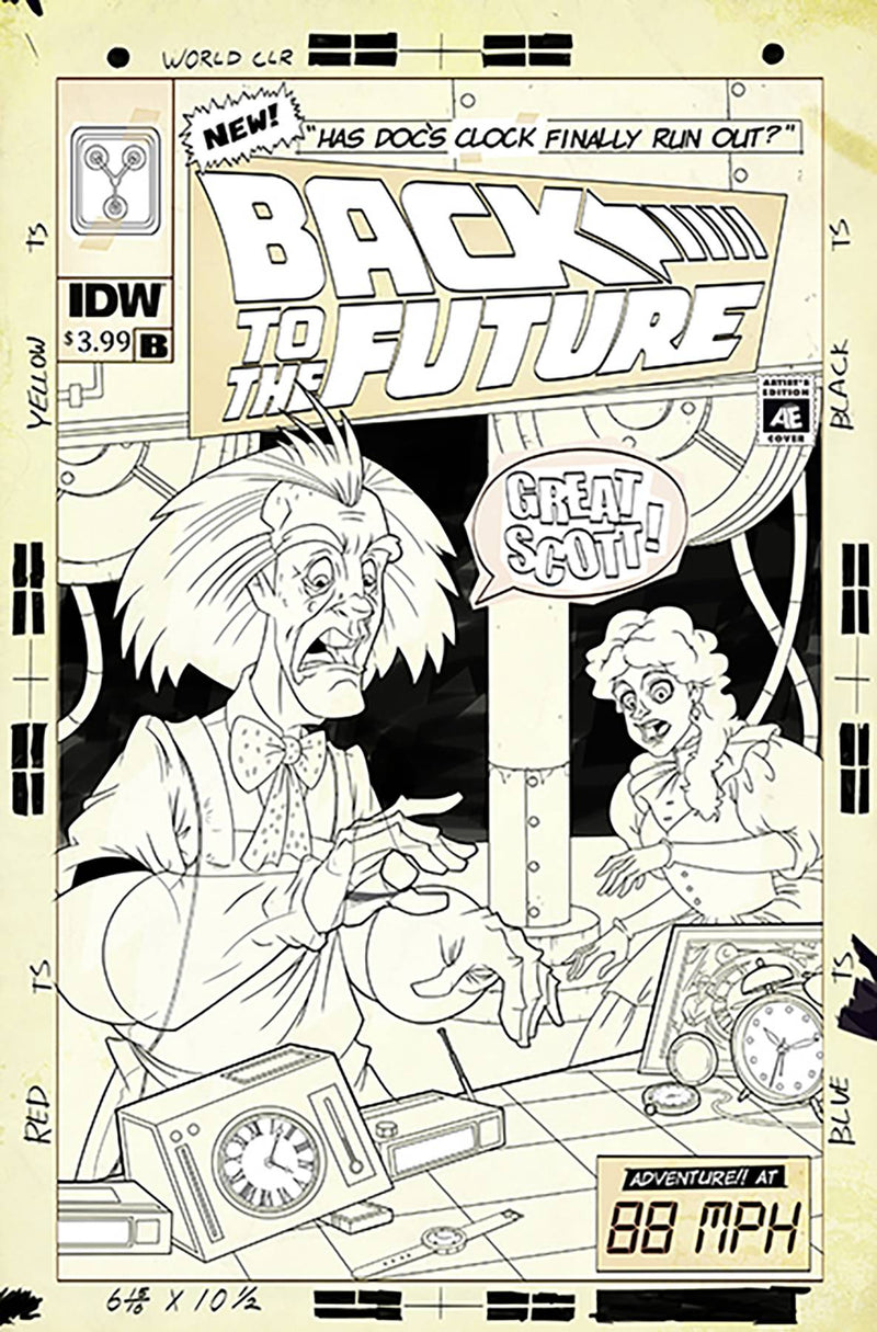 BACK TO THE FUTURE TIME TRAIN #1 CVR B ARTIST ED MURPHY