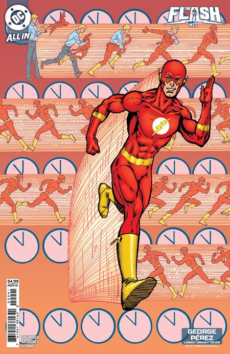 FLASH (2023) #22 CVR D GEORGE PEREZ LEGACY CARD STOCK VAR
