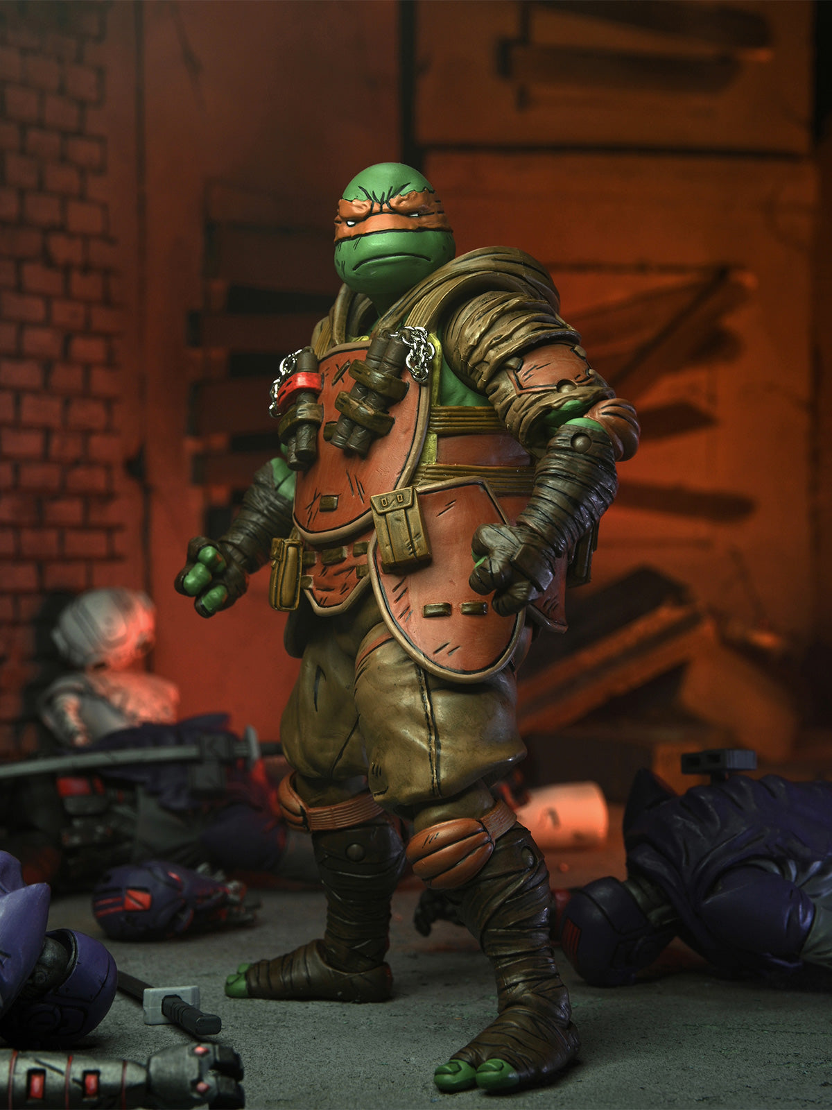 TMNT THE LAST RONIN ULTIMATE FLASHBACK MICHELANGELO 7IN AF