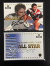 2001 SELECT NRL IMPACT ALL STAR BRAD FITLER #AS3 009/100 SIGNED AUTOGRAPH WITH REDEMPTION CARD
