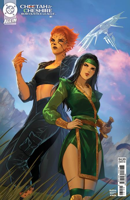 CHEETAH AND CHESHIRE ROB THE JUSTICE LEAGUE (2025) #1 CVR C LESLEY LEIRIX LI CARD STOCK VAR