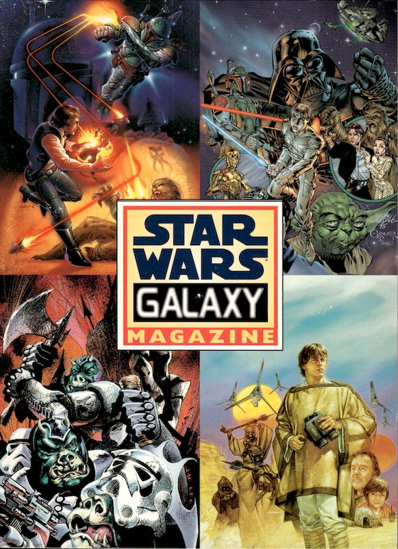 1995 TOPPS STAR WARS GALAXY MAGAZINE UNCUT CARD SHEET
