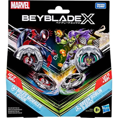 BEYBLADE X MARVEL MILES MORALES VS GREEN GOBLIN