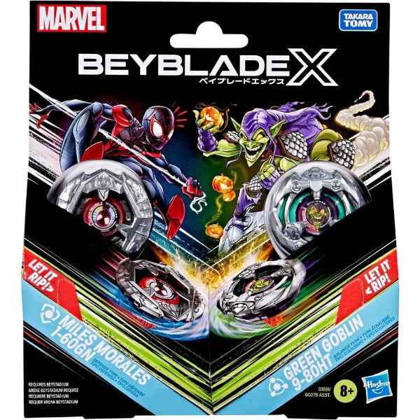 BEYBLADE X MARVEL MILES MORALES VS GREEN GOBLIN