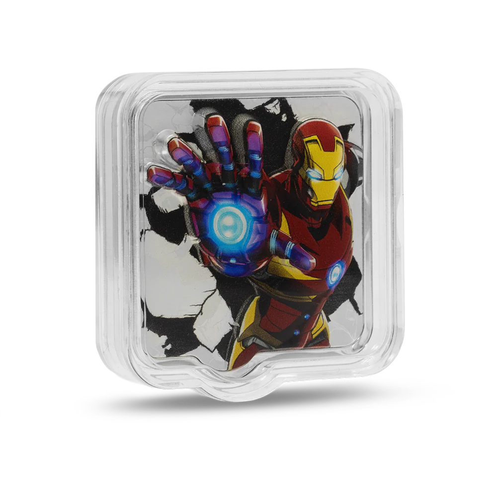 MARVEL - IRON MAN 'ZAPT!!' 2oz SILVER COIN