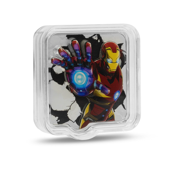 MARVEL - IRON MAN 'ZAPT!!' 2oz SILVER COIN