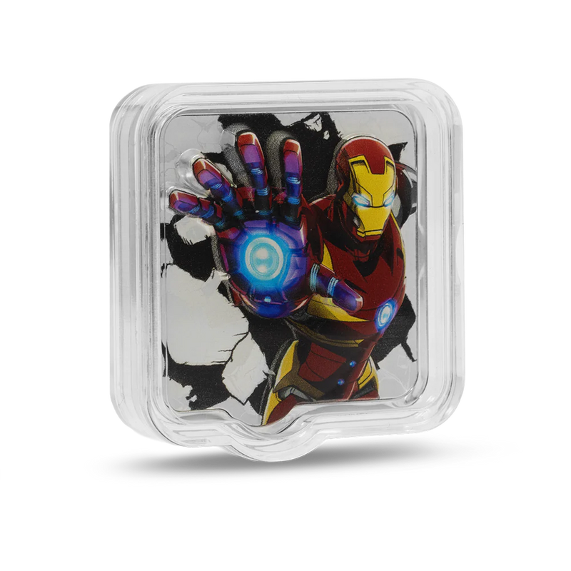 MARVEL - IRON MAN 'ZAPT!!' 2oz SILVER COIN