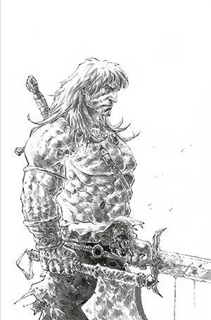 CONAN THE BARBARIAN VOL 5 (2023) #2 FOC QUAH B&W INK VIRGIN