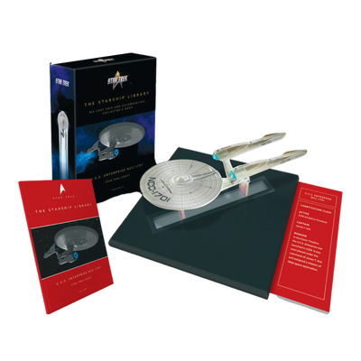 STAR TREK (2009) USS ENTERPRISE NCC-1701 (KELVIN TIMELINE) DIECAST SHIP AND BOOK