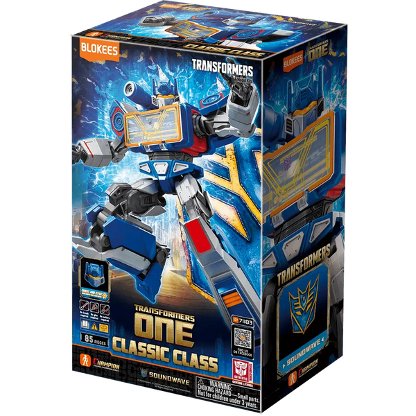 BLOKEES TRANSFORMERS ONE CHAMPION CLASS 17 SOUNDWAVE MODEL