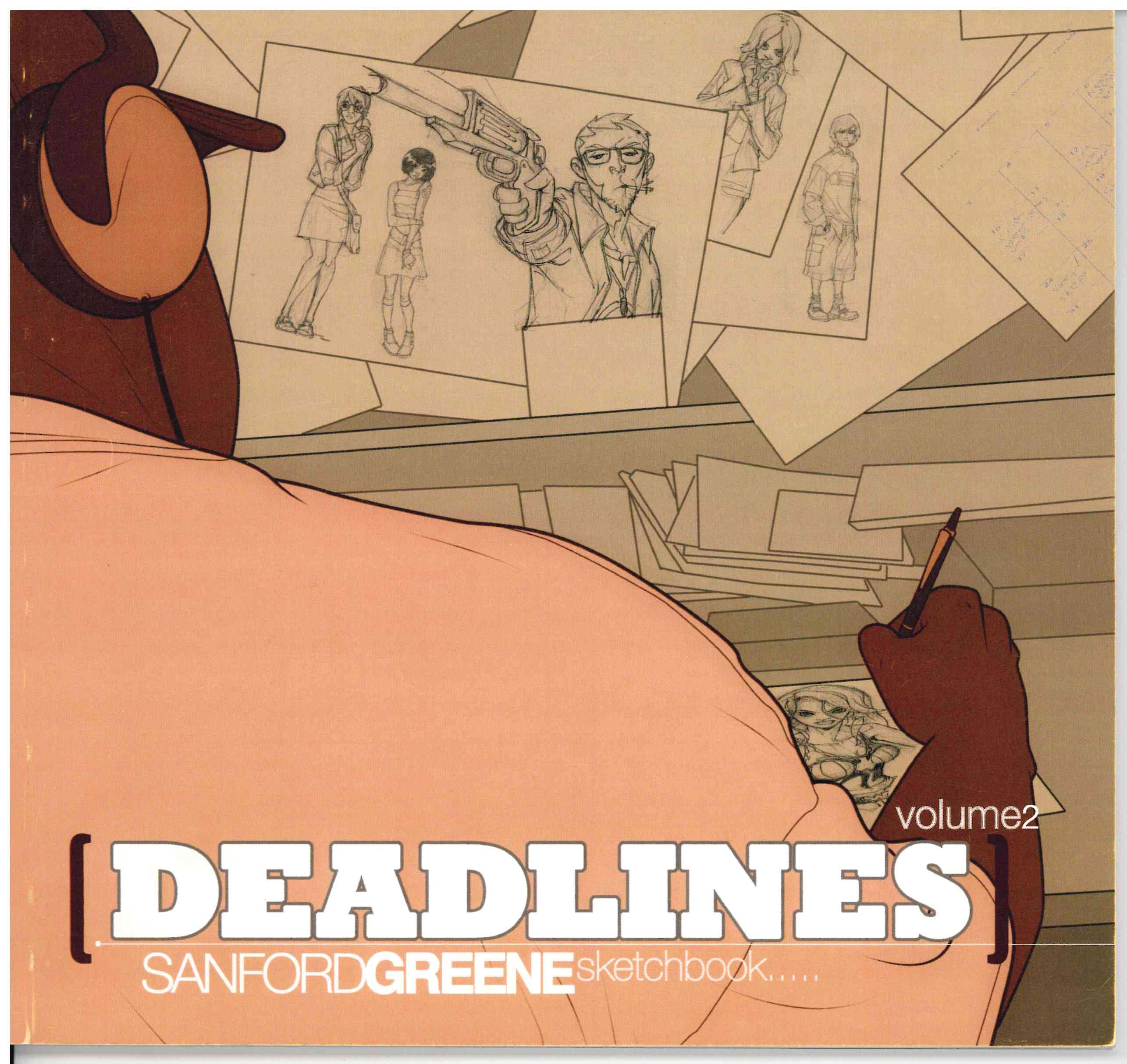 *SIGNED* SANFORD GREENE DEADLINES SKETCHBOOK VOL 02 (2007)