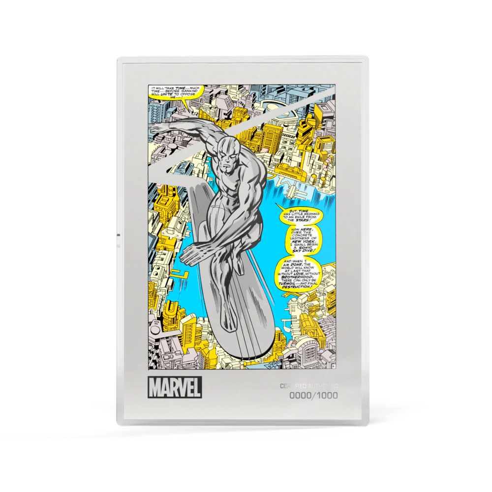 MARVEL ART IN MOTION - FANTASTIC FOUR #72 1oz SILVER COMIX FOIL