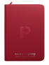 PALMS OFF GAMING COLLECTORS SERIES 9 POCKET RED ZIP TOP LOADER BINDER