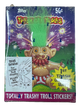 1992 TOPPS TRASH CAN TROLLS STICKERS SERIES 1 GREEN HAIR (FACTORY SEALED)