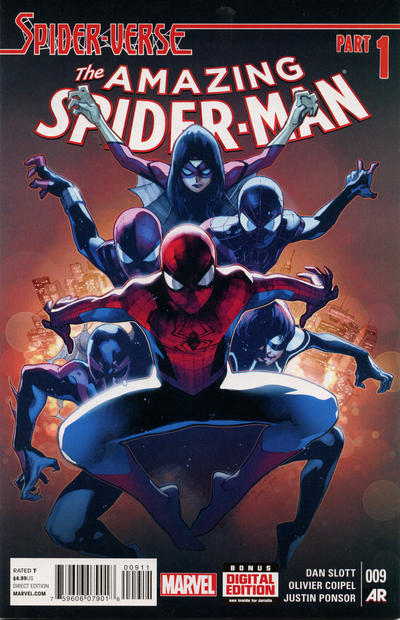 AMAZING SPIDER-MAN (2014) SPIDER-VERSE - SET OF SEVEN (INCLUDES FIRST APPEARANCE SPIDER-PUNK, SEE NOTES)