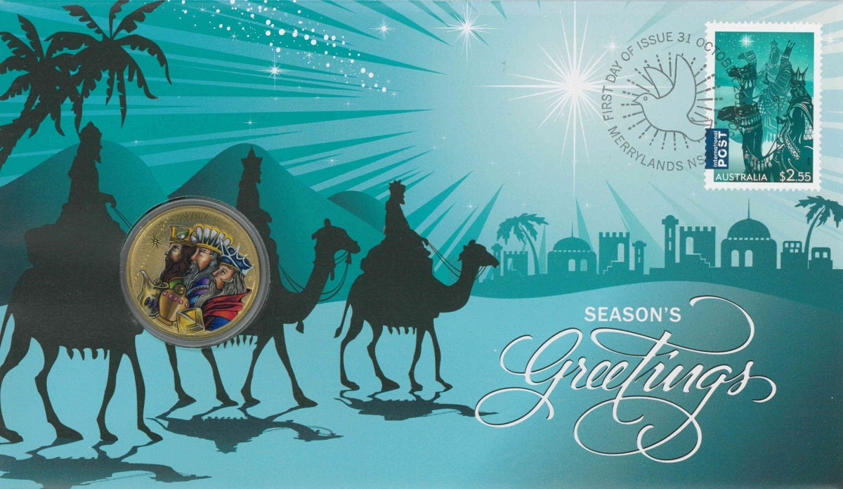 CHRISTMAS 2016 STAMP & COIN COVER