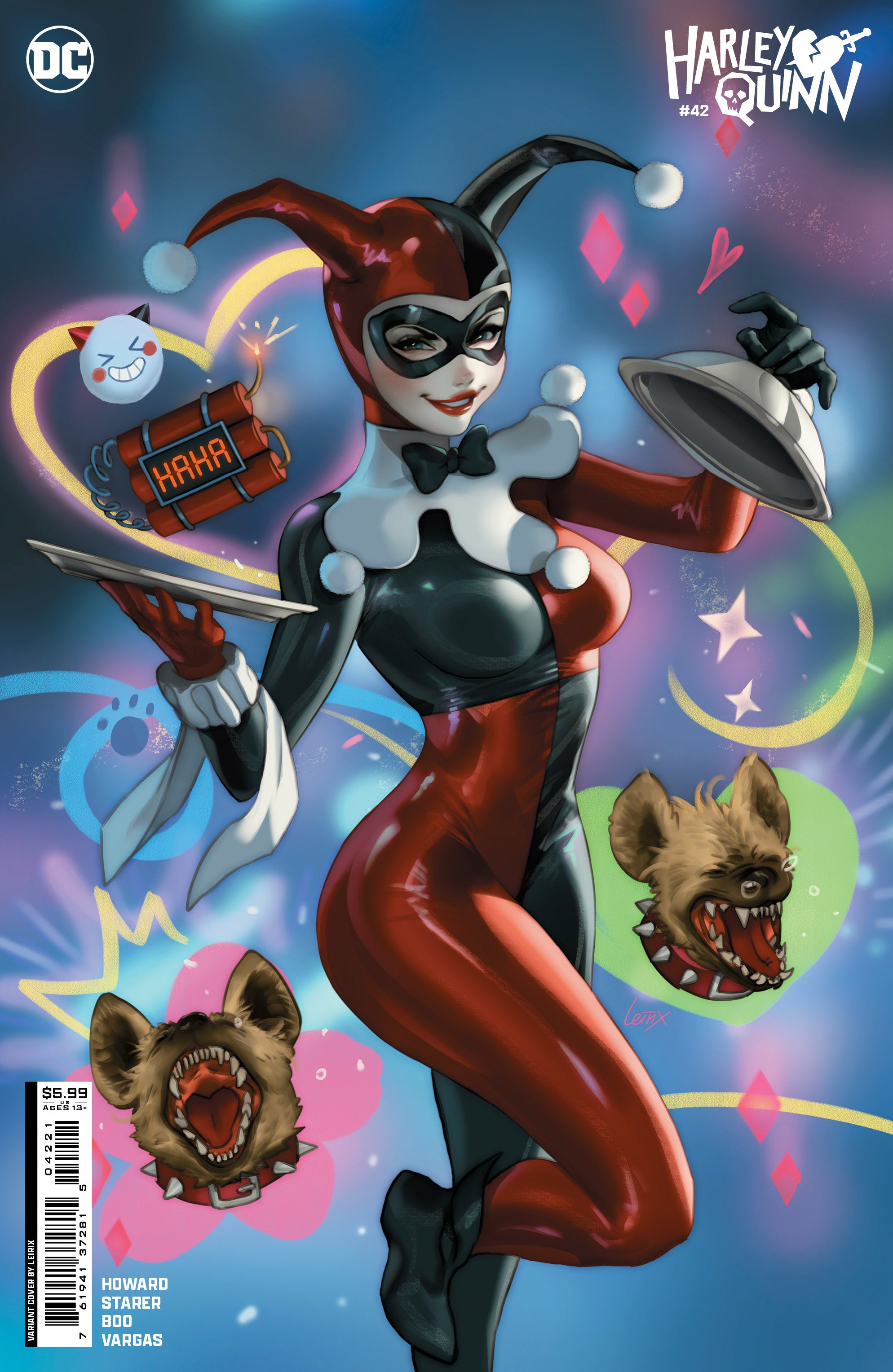 HARLEY QUINN VOL 4 (2021) #42 CVR B LESLEY LEIRIX LI CARD STOCK VAR