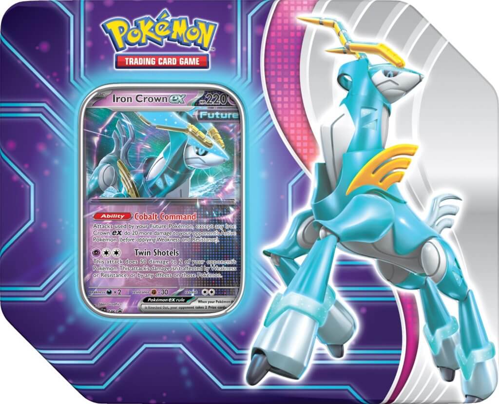 POKEMON TCG: PARADOX DESTINIES IRON CROWN EX TIN