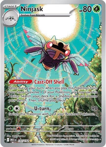 POKEMON TCG: MEGA EVOLUTION NINJASK 137/132 ILLUSTRATION RARE