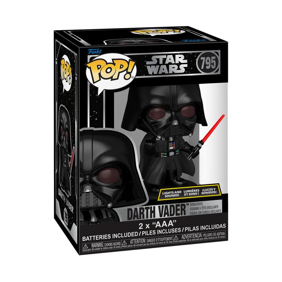 POP STAR WARS DARTH VADER (LIGHT UP) VINYL FIG