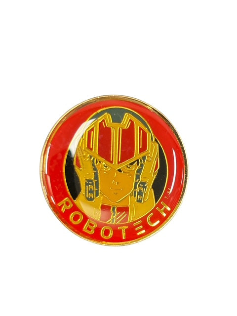 VINTAGE ROBOTECH METAL BADGE (1985) RICK HUNTER