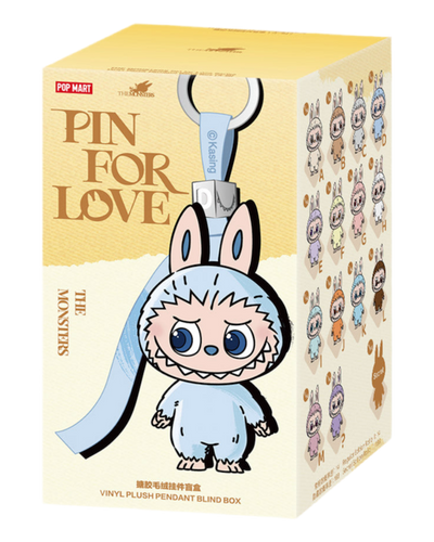 POP MART LABUBU THE MONSTERS PIN FOR LOVE A-M SERIES VINYL PLUSH PENDANT BLIND BOX