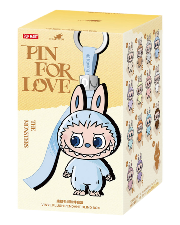 POP MART LABUBU THE MONSTERS PIN FOR LOVE A-M SERIES VINYL PLUSH PENDANT BLIND BOX