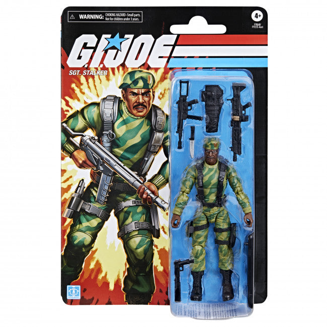 GI JOE CLASSIFIED SERIES RETRO CARDBACK SGT STALKER AF