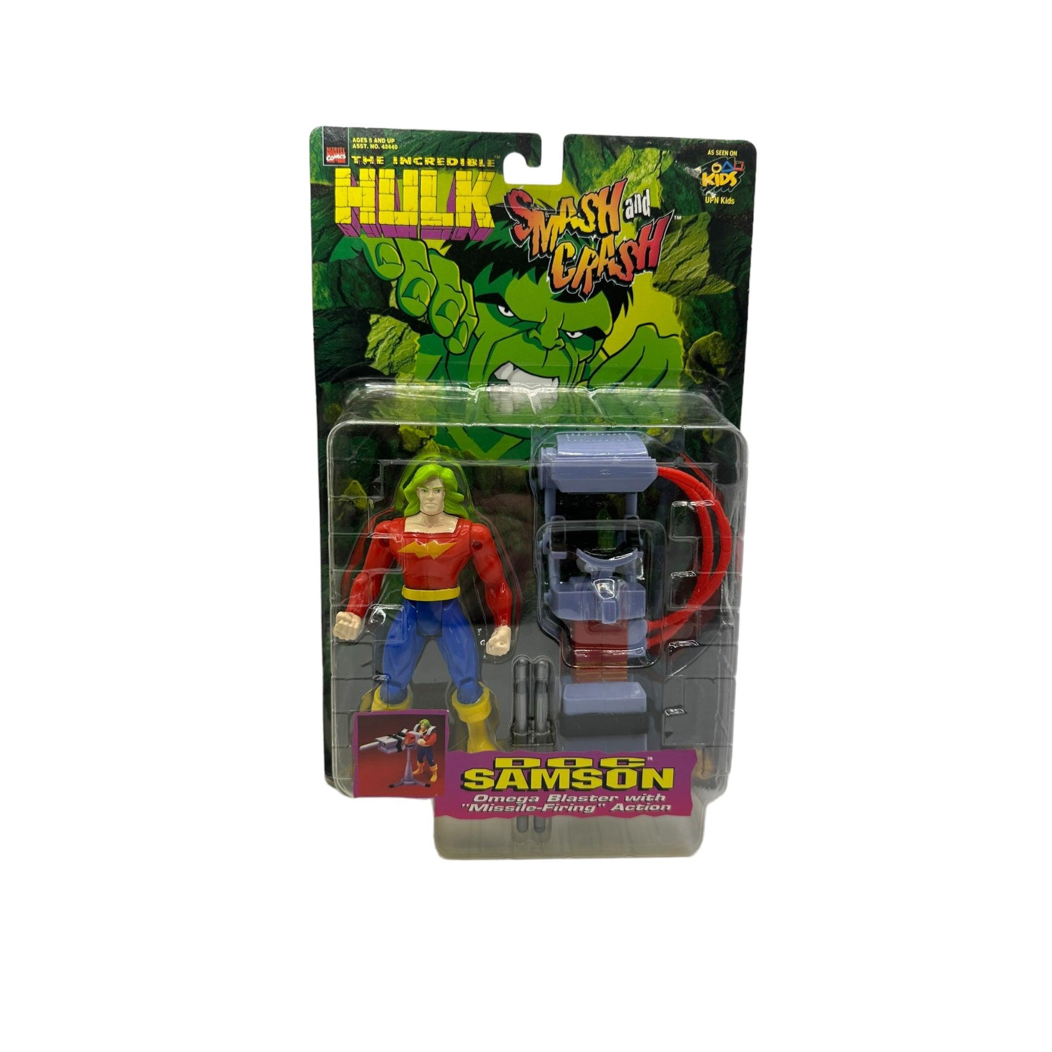 1997 TOYBIZ INCREDIBLE HULK SMASH & CRASH DOC SAMPSON AF - Kings Comics