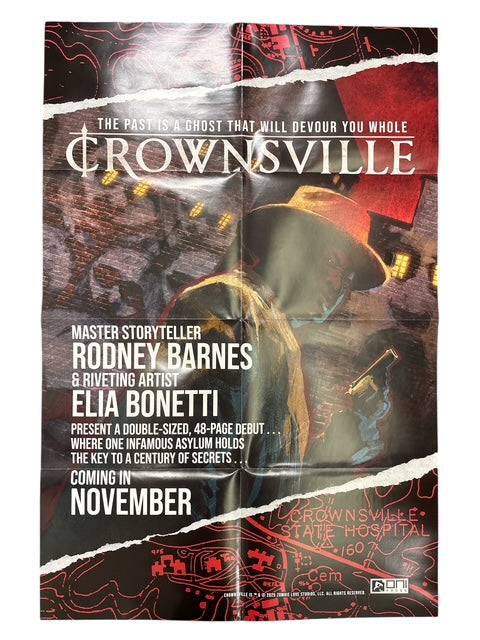 CROWNSVILLE YULETIDE DOUBLE SIDED FOLDED PROMO POSTER