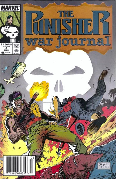 PUNISHER WAR JOURNAL (1988) #4 NEWSSTAND EDITION