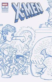 X-MEN (2024) #15 50 COPY INCV CHRIS GIARUSSO CONNECTING BLUE LINE SKETCH VAR