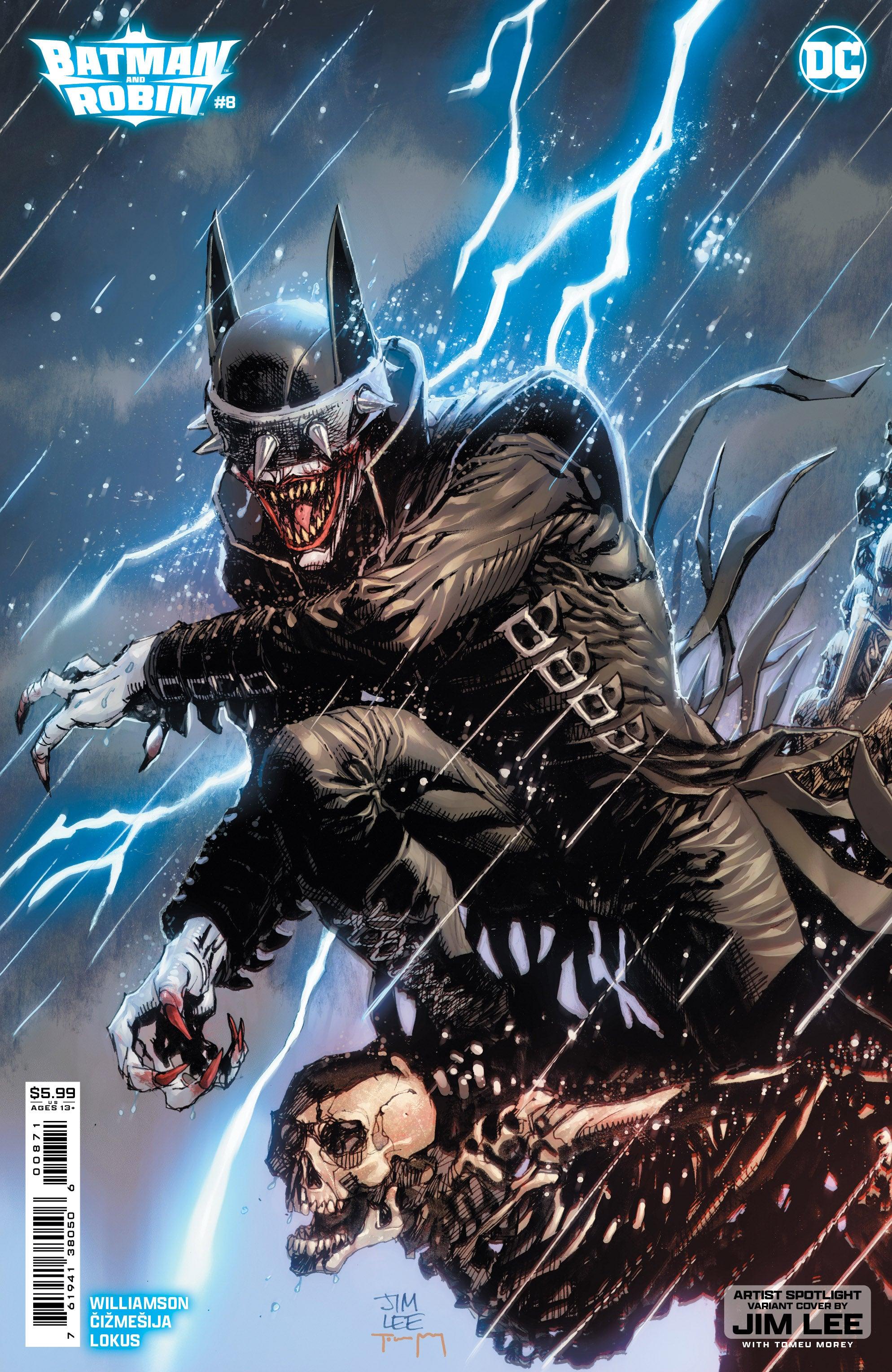 BATMAN AND ROBIN VOL 3 (2023) #8 CVR D JIM LEE ARTIST SPOTLIGHT CARD STOCK VAR - Kings Comics