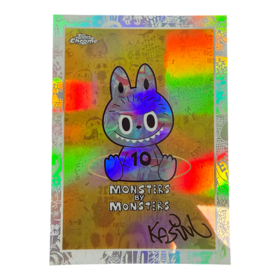 2025 TOPPS CHROME LABUBU THE MONSTERS 10TH ANNIVERSARY #4 KASING LUNG ARTIST SIGNED AUTO