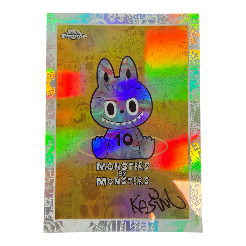 2025 TOPPS CHROME LABUBU THE MONSTERS 10TH ANNIVERSARY #4 KASING LUNG ARTIST SIGNED AUTO