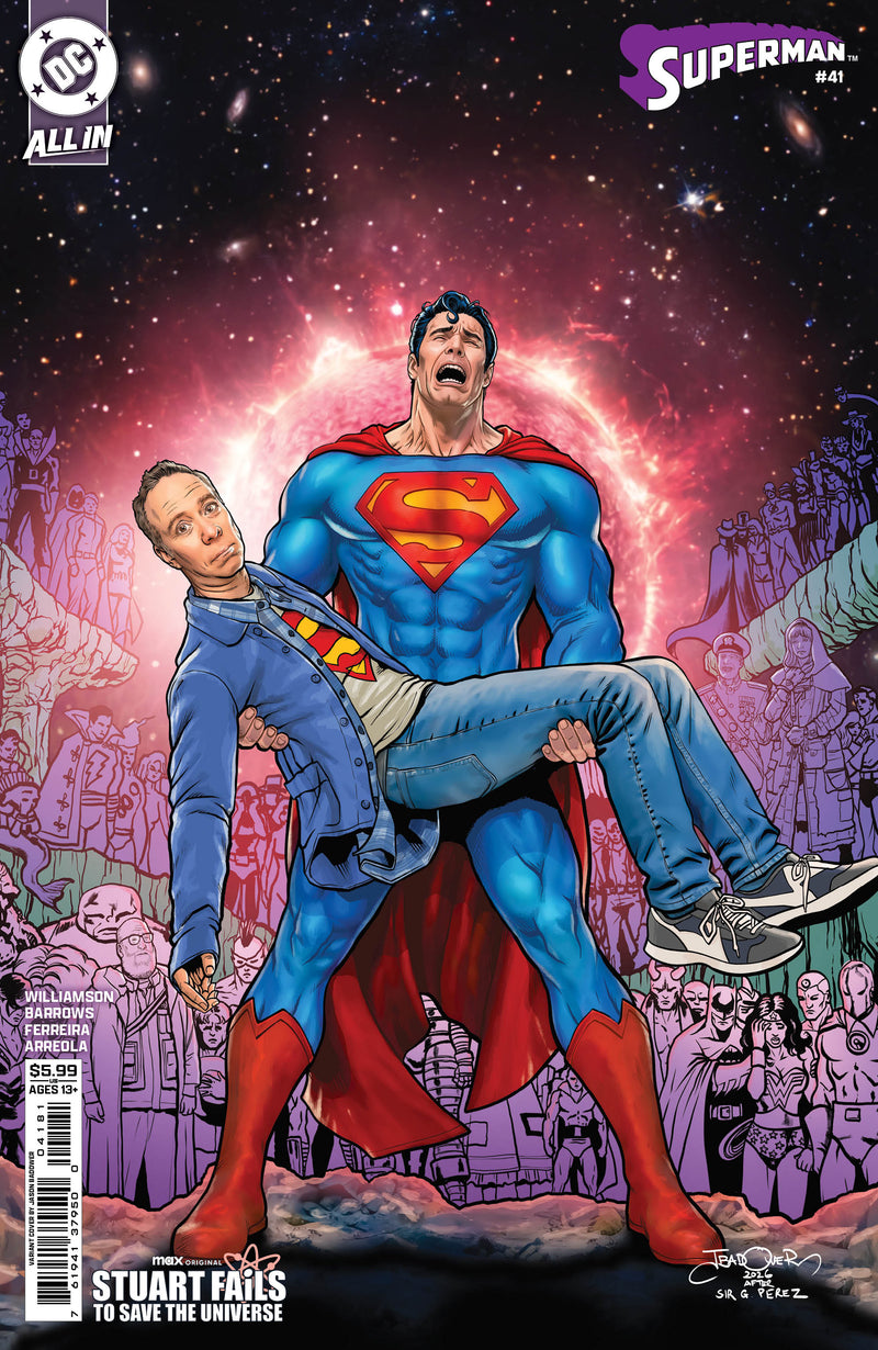 SUPERMAN (2023) #41 CVR F JASON BADOWER STUART FAILS TO SAVE THE UNIVERSE CARD STOCK VAR (KINGDOM OF ZOD)