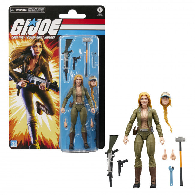 GI JOE CLASSIFIED SERIES RETRO CARDBACK COURTNEY "COVER GIRL" KRIEGER AF